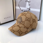 Luxury Gucci cotton baseball cap side profile