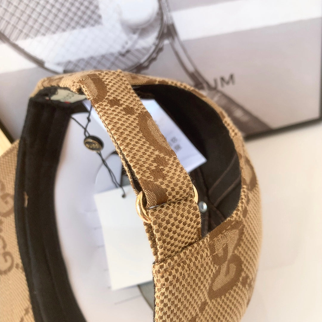 Luxury Gucci cotton baseball cap side profile