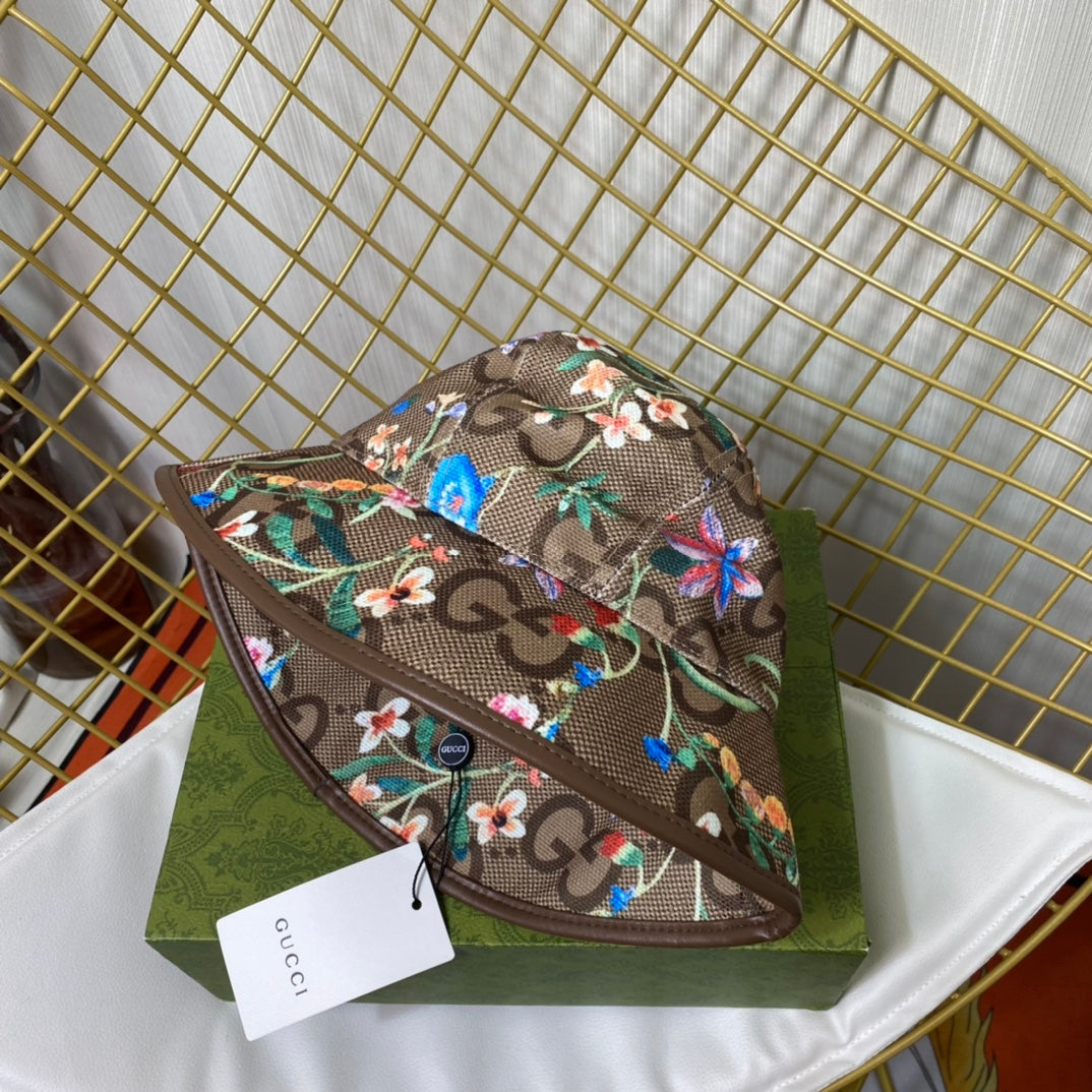 Luxury Gucci floral bucket hat