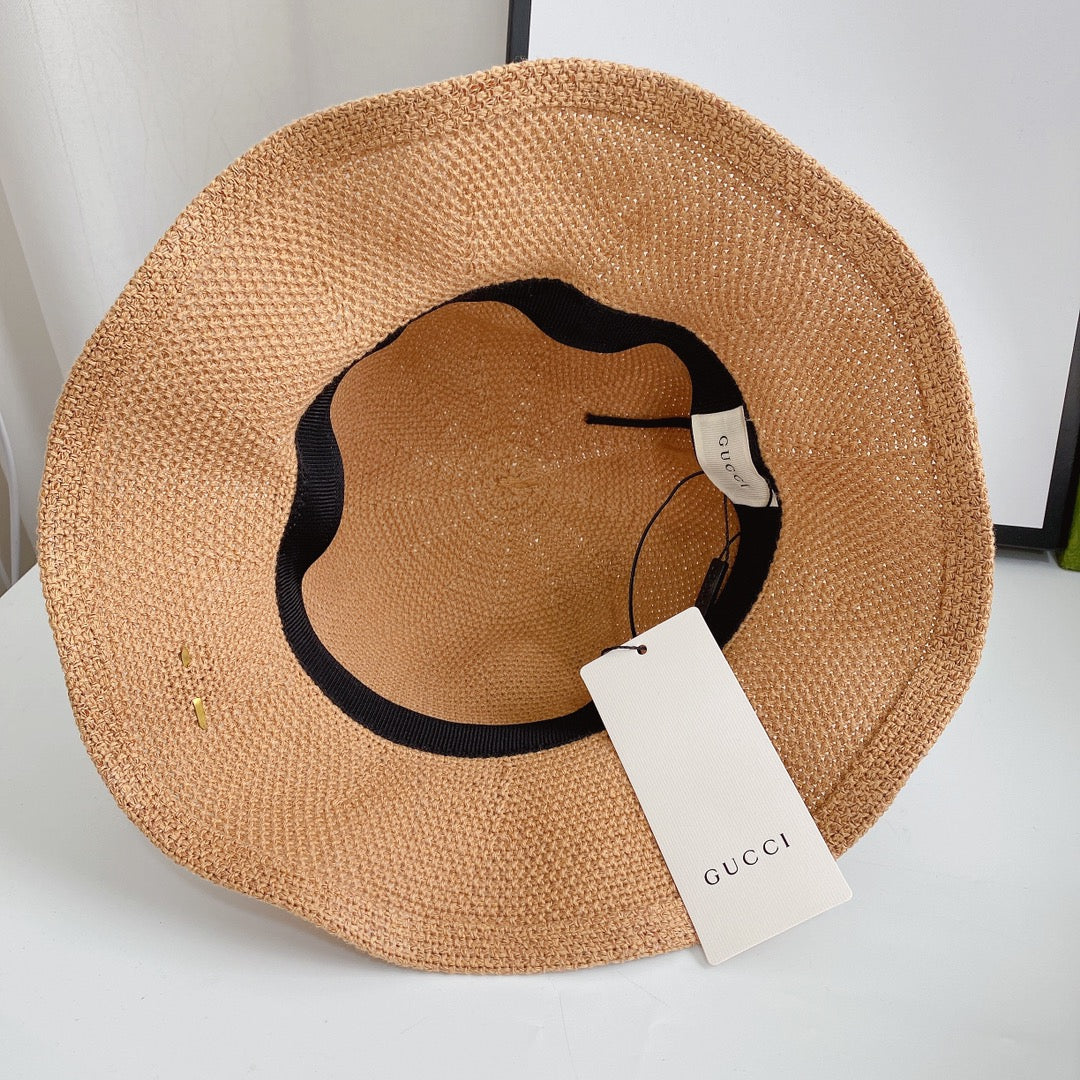 Luxury Gucci travel bucket hat rear view