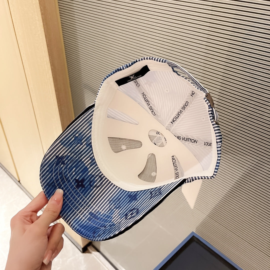 Luxury LV gradient baseball cap rear view