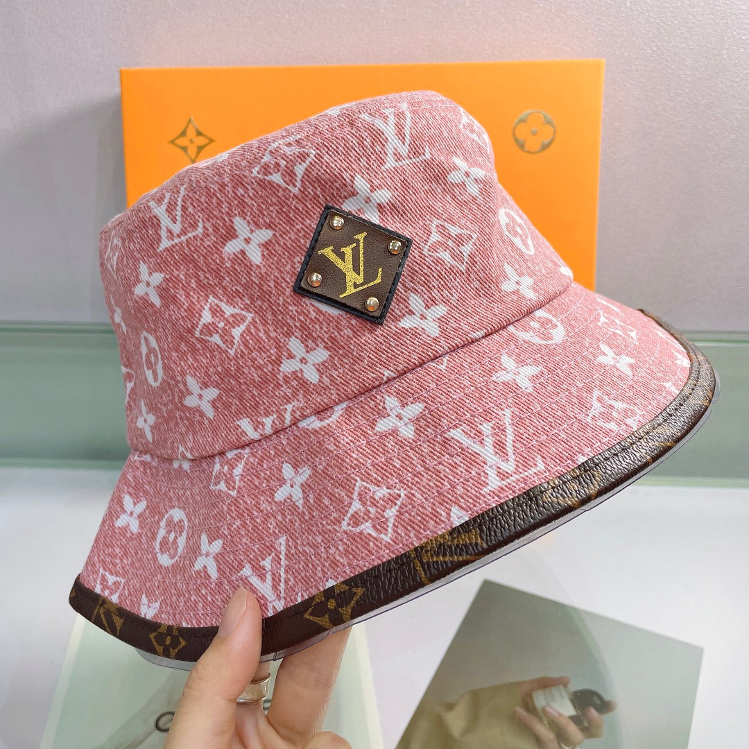 Luxury LV monogram bucket hat lifestyle