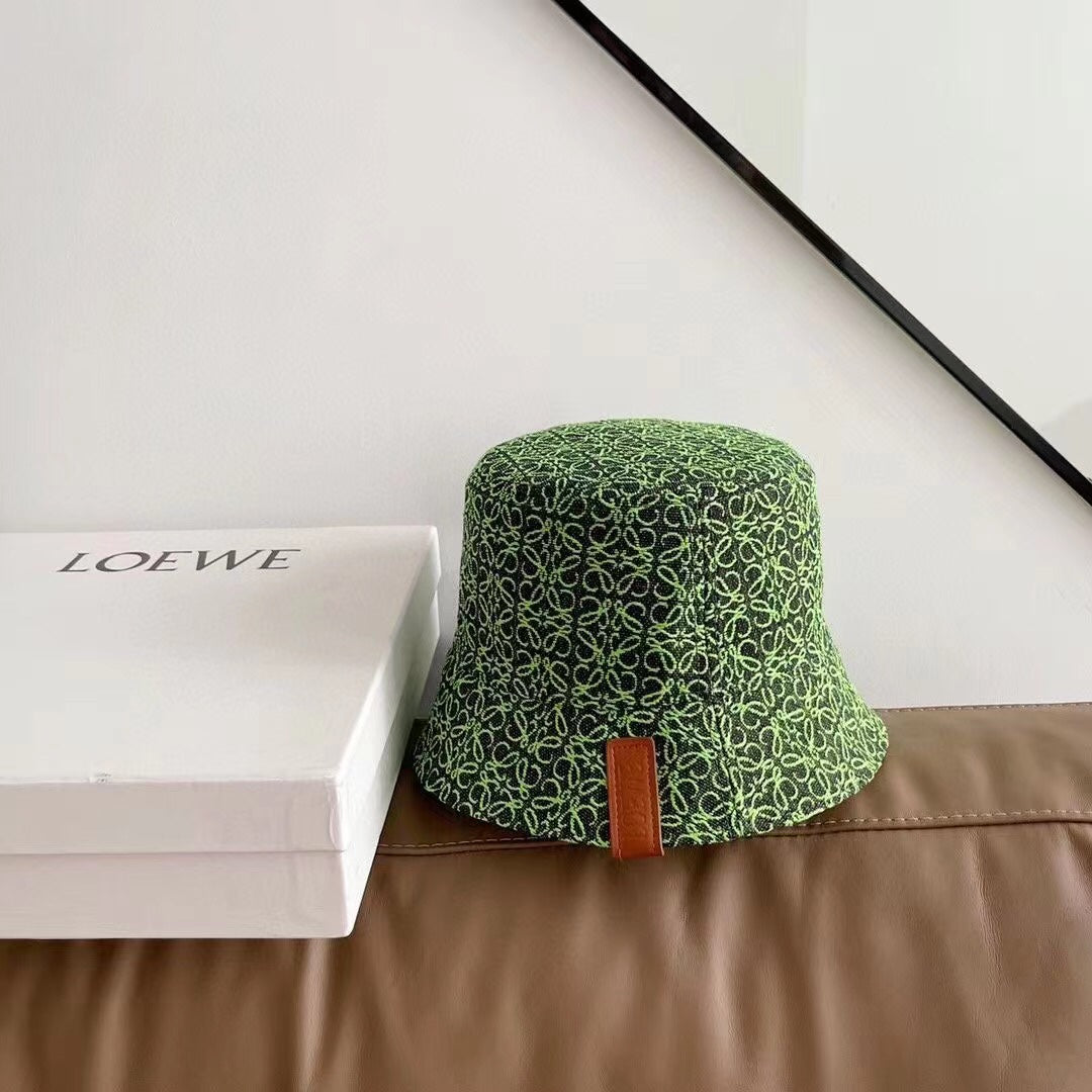 Luxury Loewe designer bucket hat front view