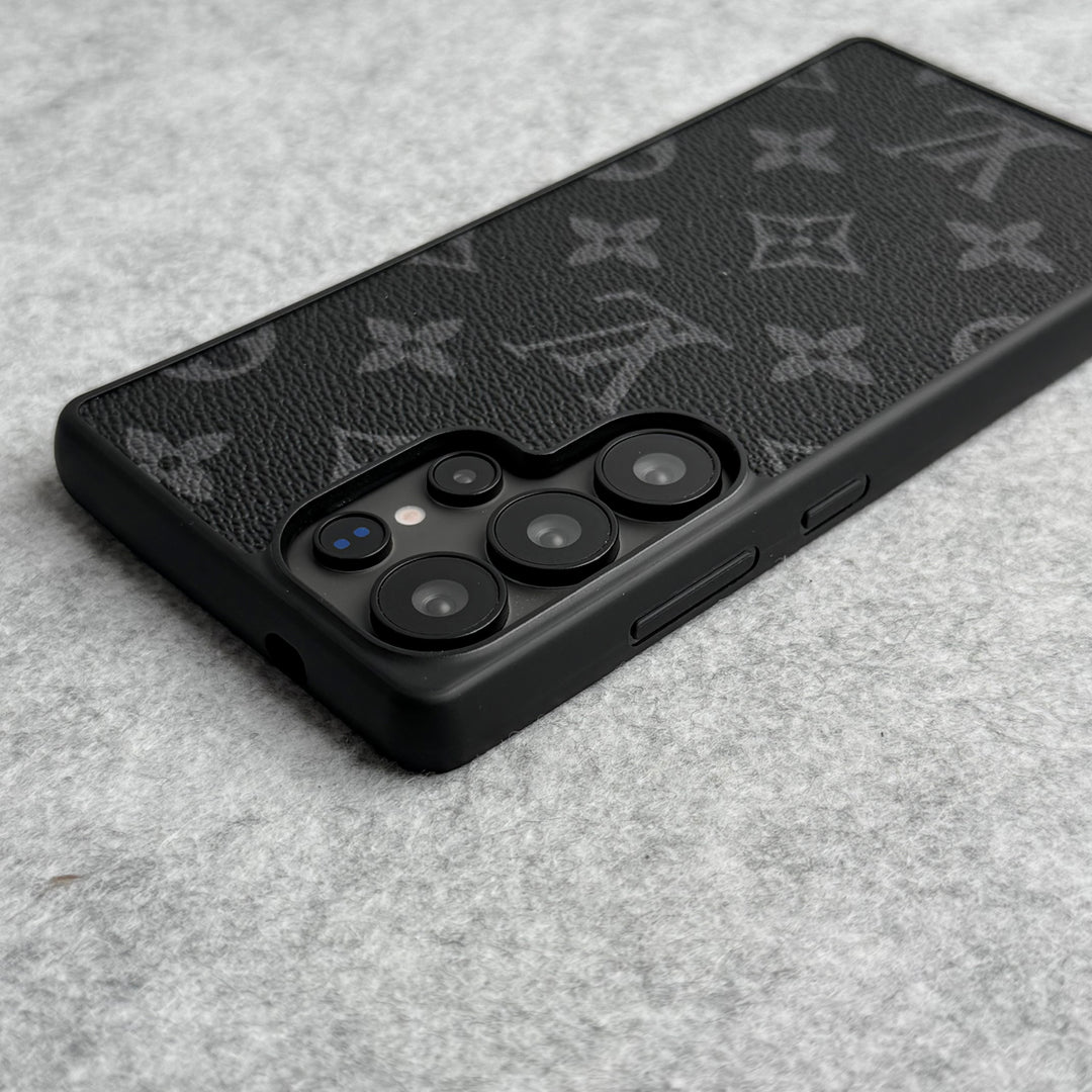 Luxury Louis Vuitton Samsung Case Black Monogram Cover