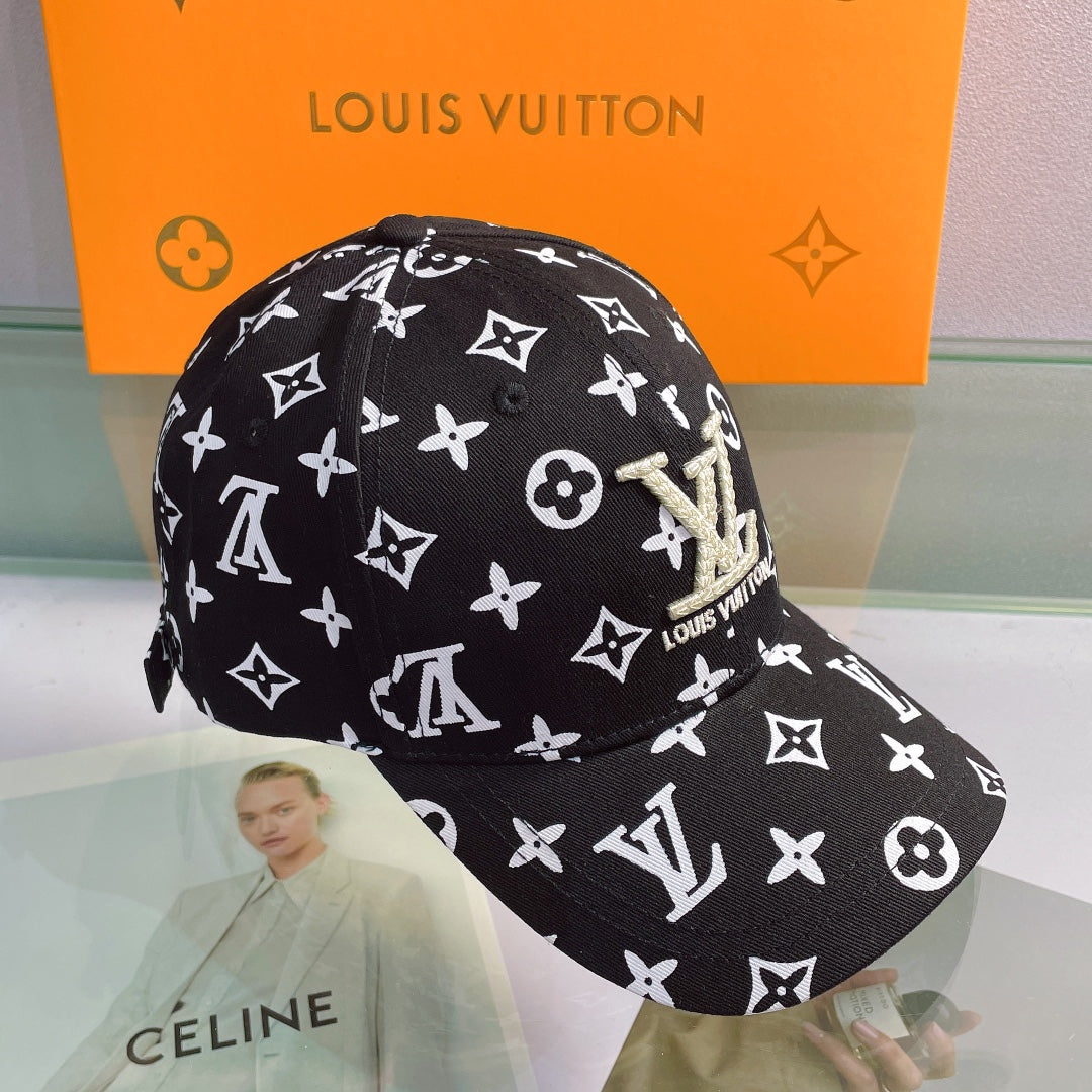 Luxury Louis Vuitton baseball cap front view