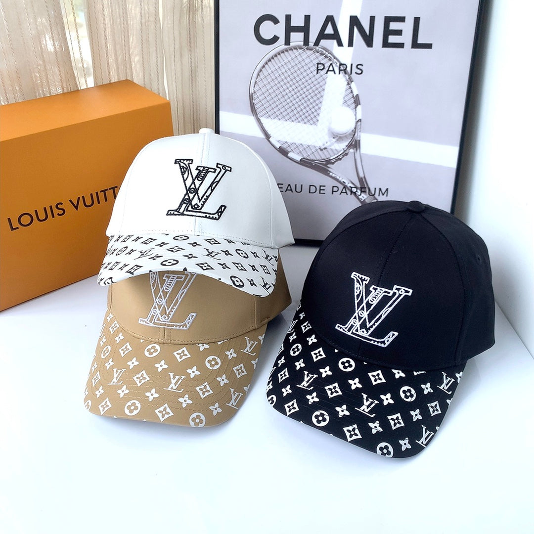 Luxury Louis Vuitton baseball cap side profile