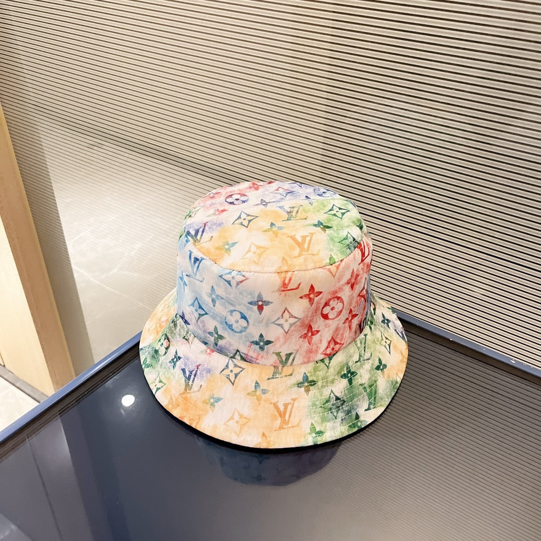 Luxury Louis Vuitton bucket hat front view