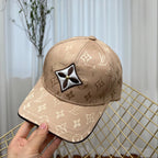 Luxury Louis Vuitton embroidered baseball cap front view
