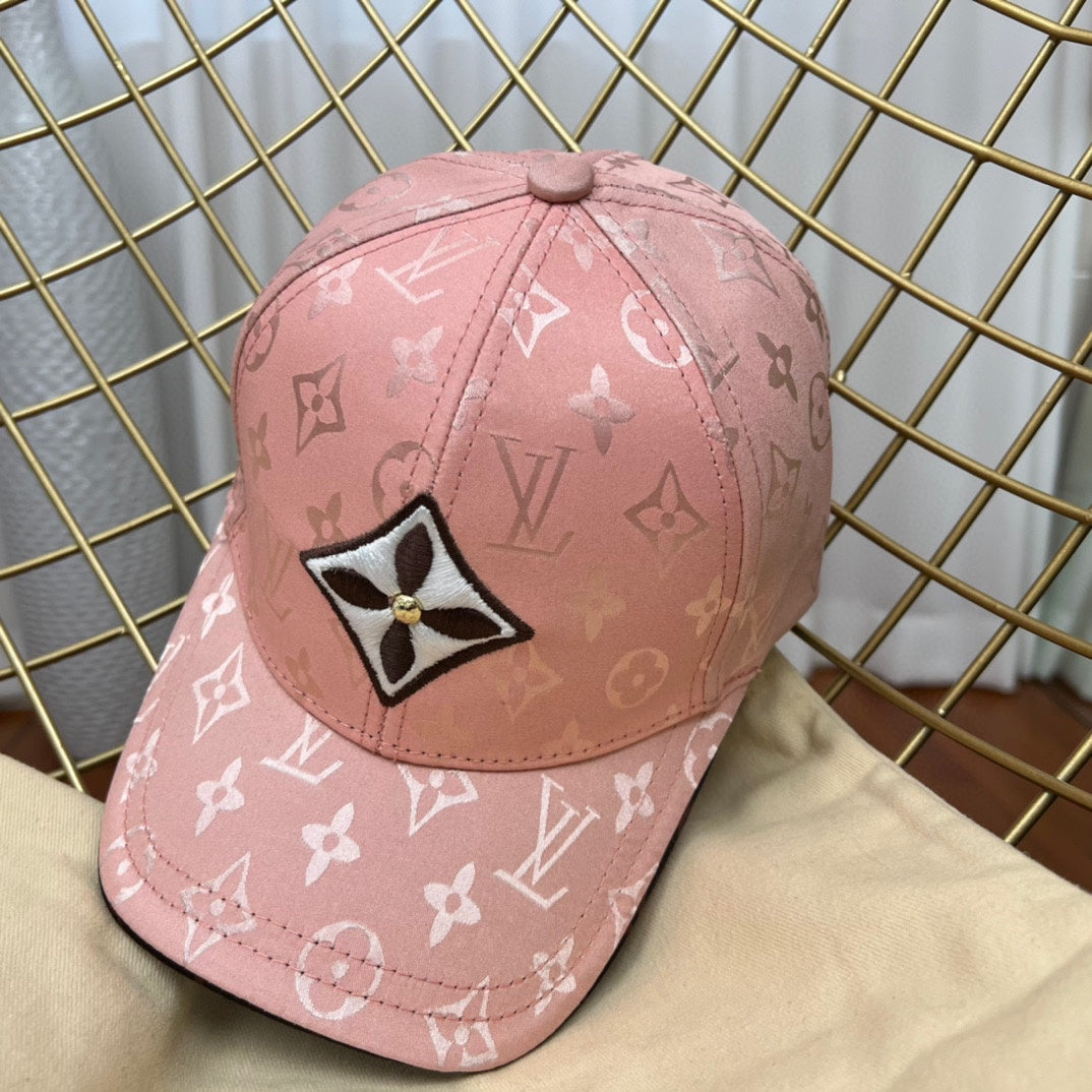 Luxury Louis Vuitton embroidered baseball cap front view