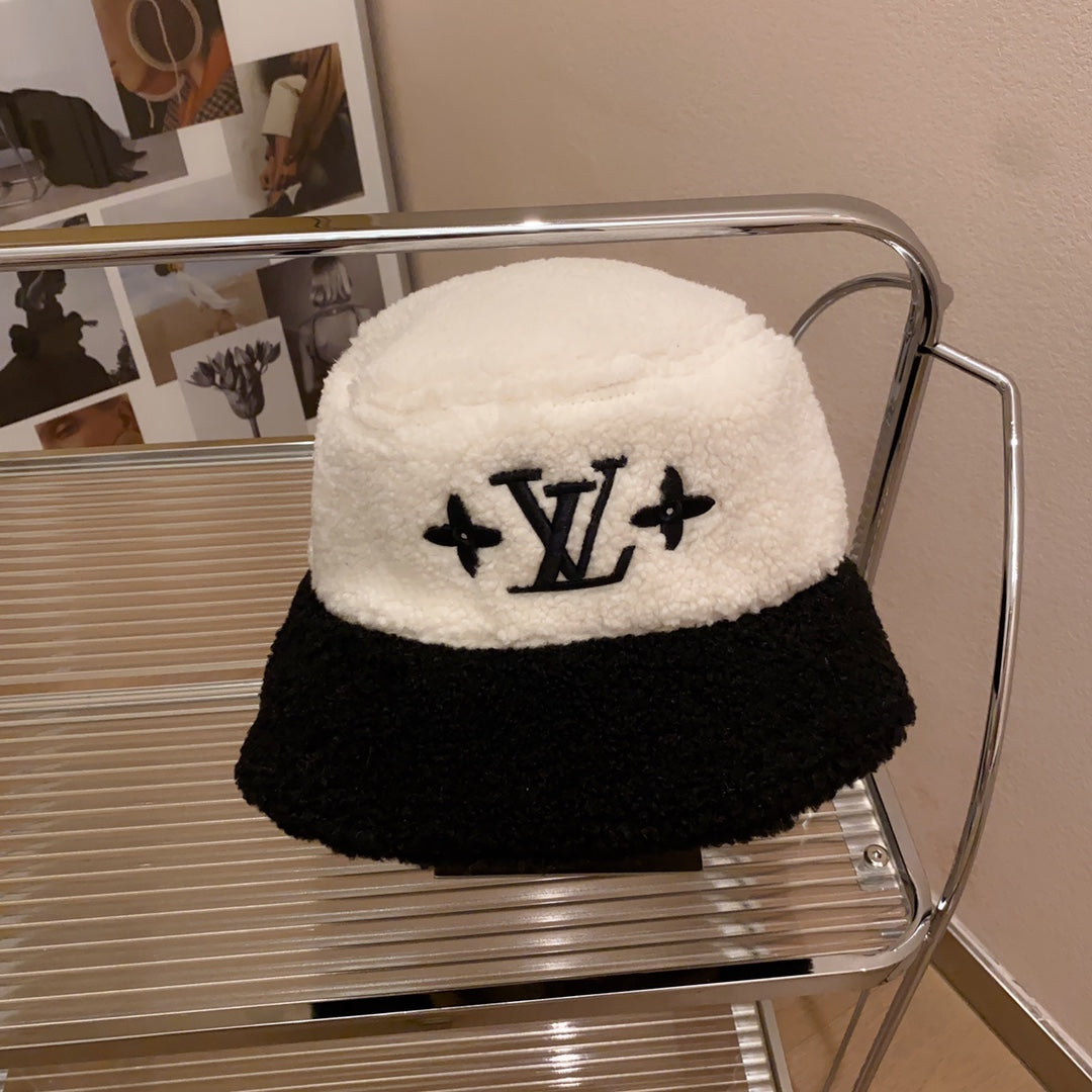 Luxury Louis Vuitton lamb wool bucket hat