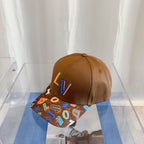 Luxury Louis Vuitton monogram baseball cap side profile