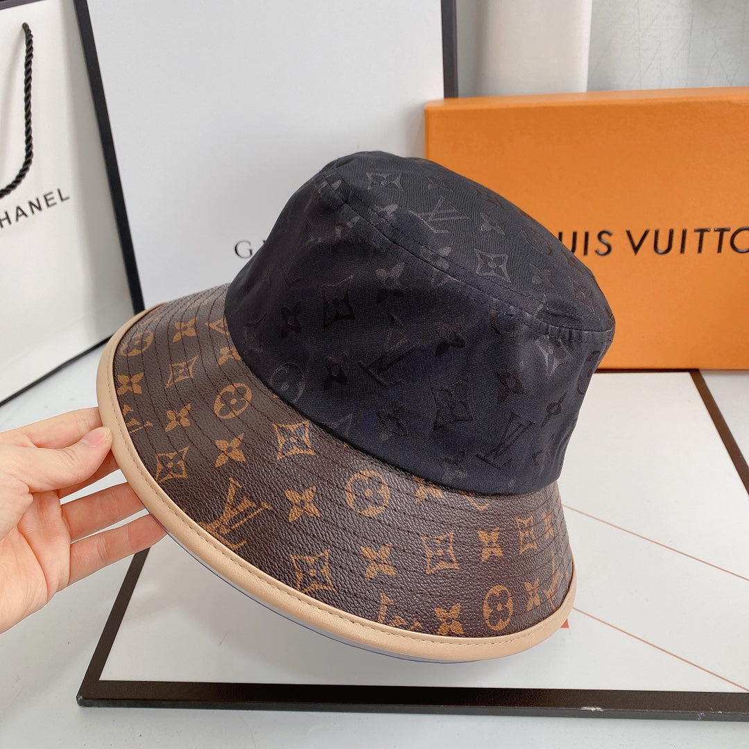 Luxury Louis Vuitton travel bucket hat lifestyle