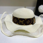 Luxury Louis Vuitton women's beach hat