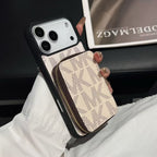 Luxury Michael Kors card holder phone case back view