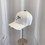 Luxury Prada cotton baseball cap close up