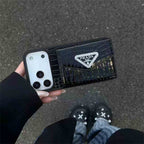 Luxury Prada designer phone case with card holder