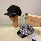Luxury Women's Tweed Cap