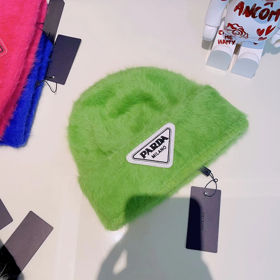 Luxury designer Prada beanie