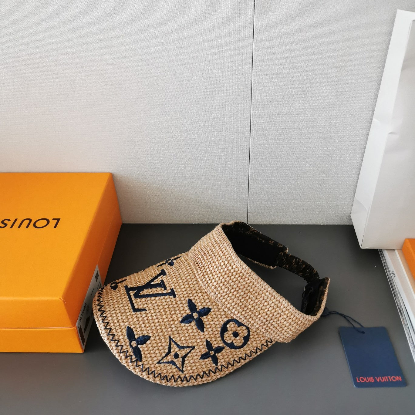 Luxury designer monogram visor lifestyle