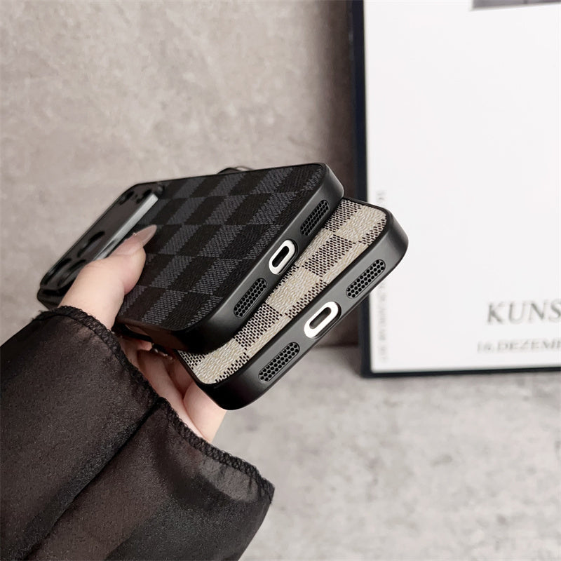 Luxury fashion iPhone case premium textured finish