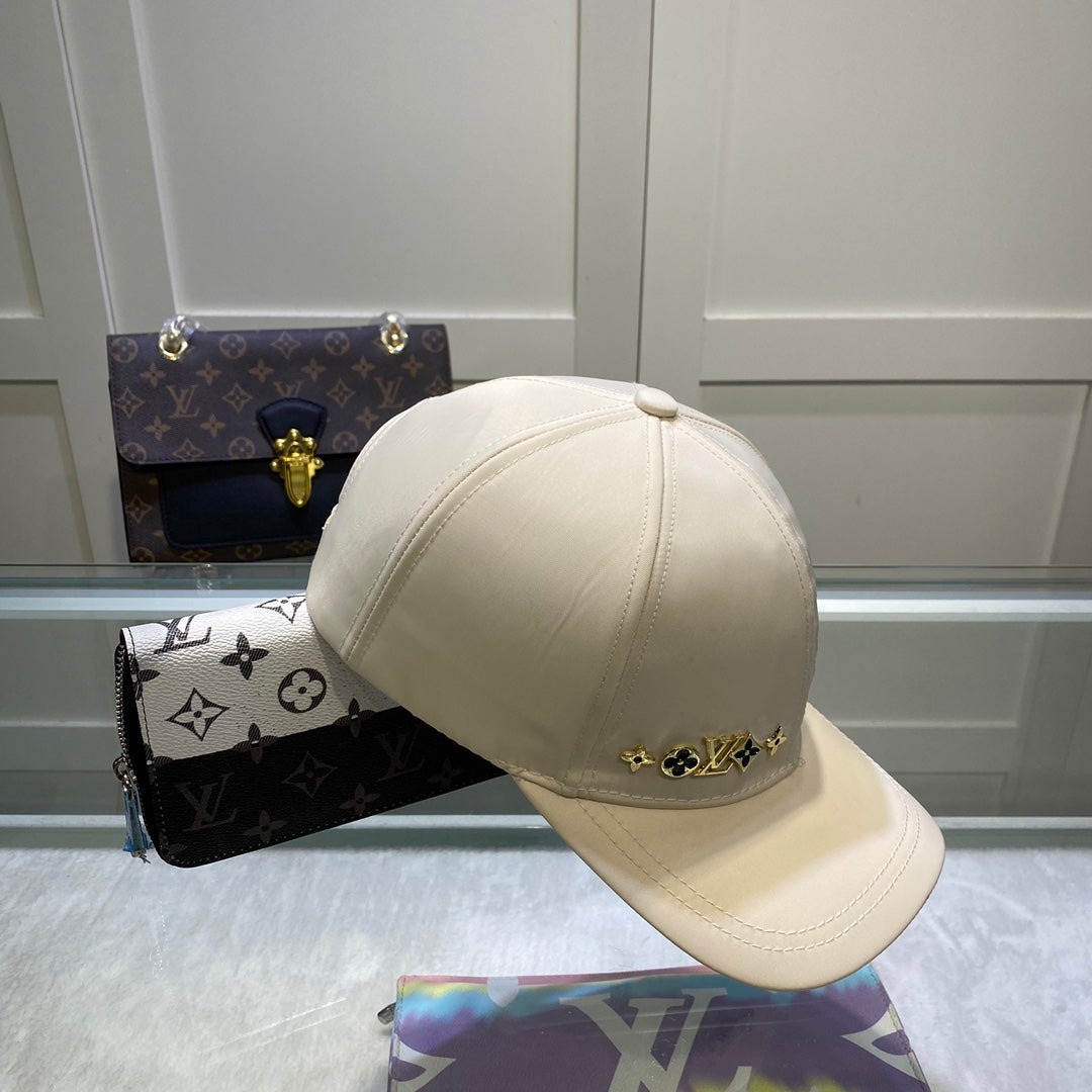 Luxury satin baseball cap detail