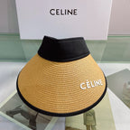 Luxury woven straw visor
