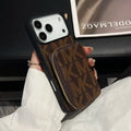 Michael Kors iPhone 17 Pro Max card holder case in brown