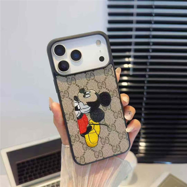 Mickey Gucci iPhone 18 Pro Max Case – Cute Luxury Designer Cover