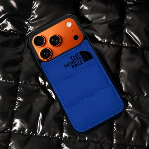 The North Face Puffer Jacket iPhone 17 Case – Shockproof Winter Style Cover for iPhone 17, 16, 15, 14