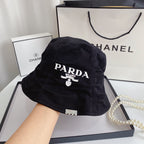 Prada Milano drill bucket hat black