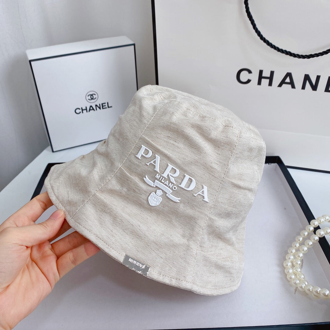 Prada Milano drill bucket hat khaki