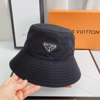 Prada designer bucket hat side view