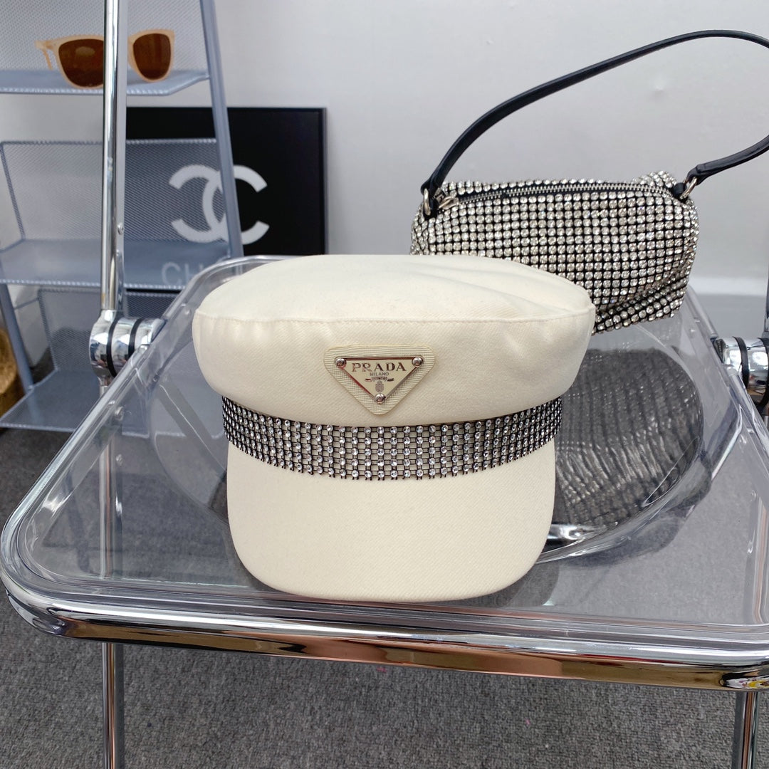 Prada designer cotton hat