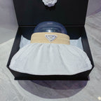 Prada foldable cotton sun visor front view
