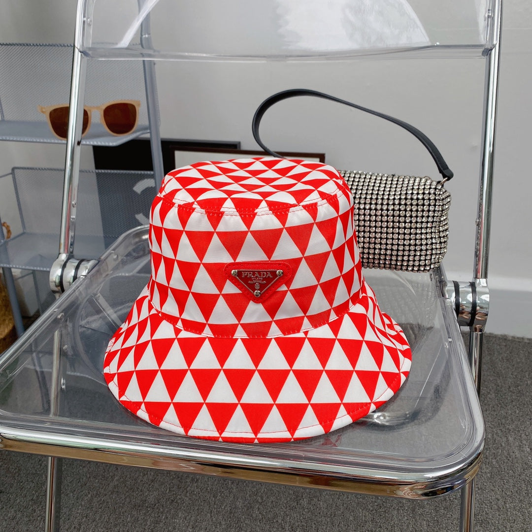 Prada luxury travel hat