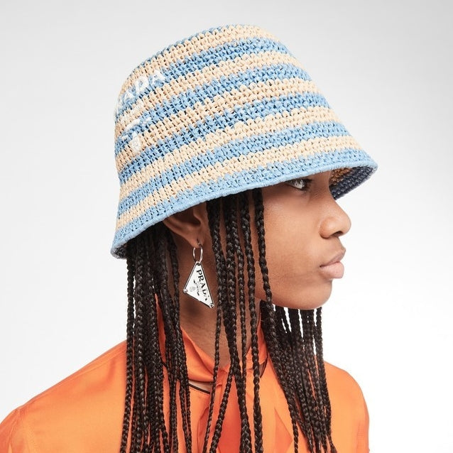 Prada raffia straw hat