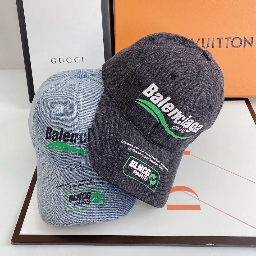 Premium Balenciaga baseball cap close up