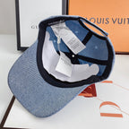 Premium Balenciaga denim cap rear view