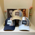 Premium Burberry vintage check baseball cap