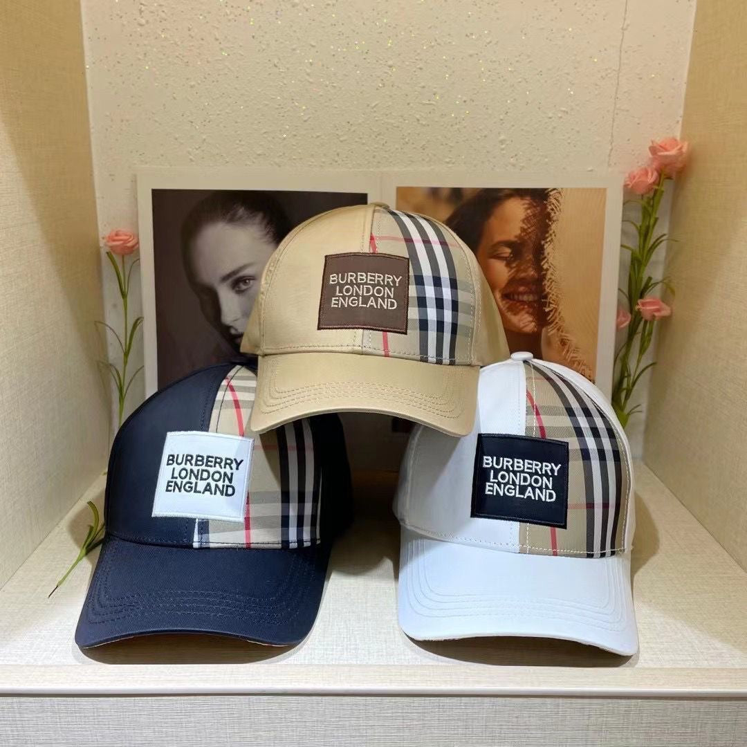 Premium Burberry vintage check baseball cap