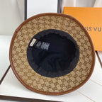 Premium Gucci GG canvas bucket hat close up