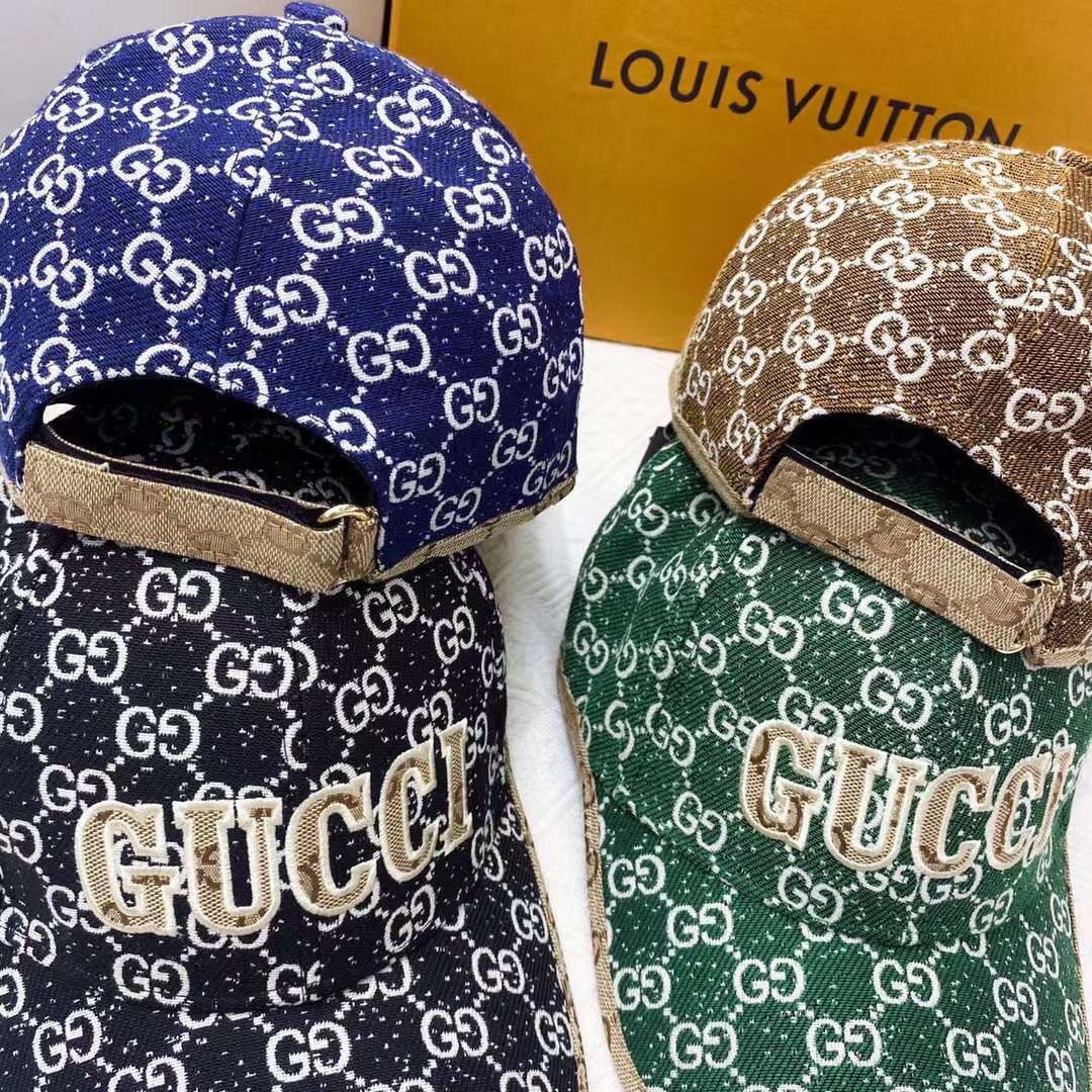 Premium Gucci GG cap close up