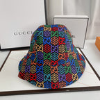 Premium Gucci GG monogram bucket hat close up