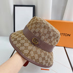 Premium Gucci GG monogram bucket hat detail