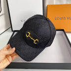 Premium Gucci canvas baseball cap close up