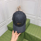 Premium Gucci leather bound cap detail