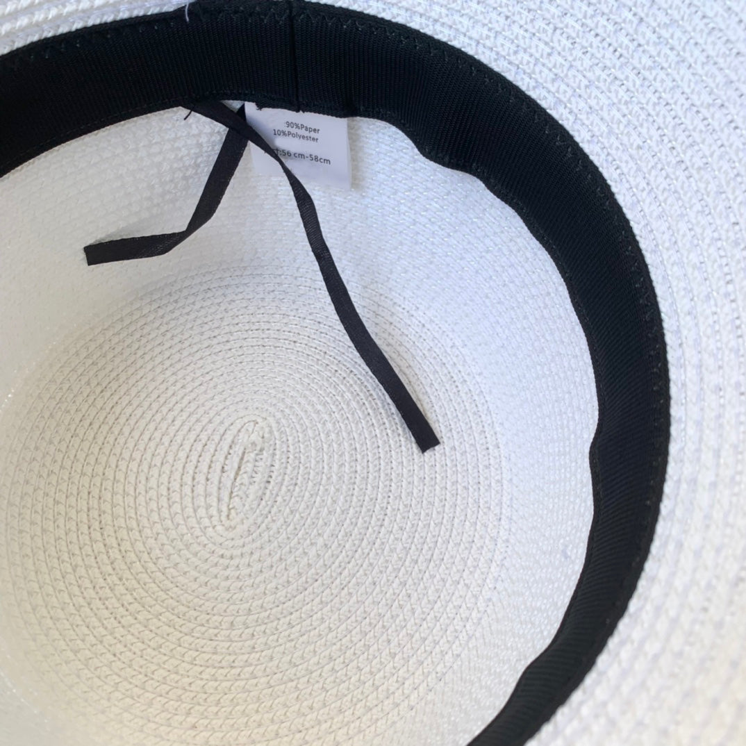 Premium LV straw bucket hat