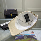 Premium Louis Vuitton satin cap rear view