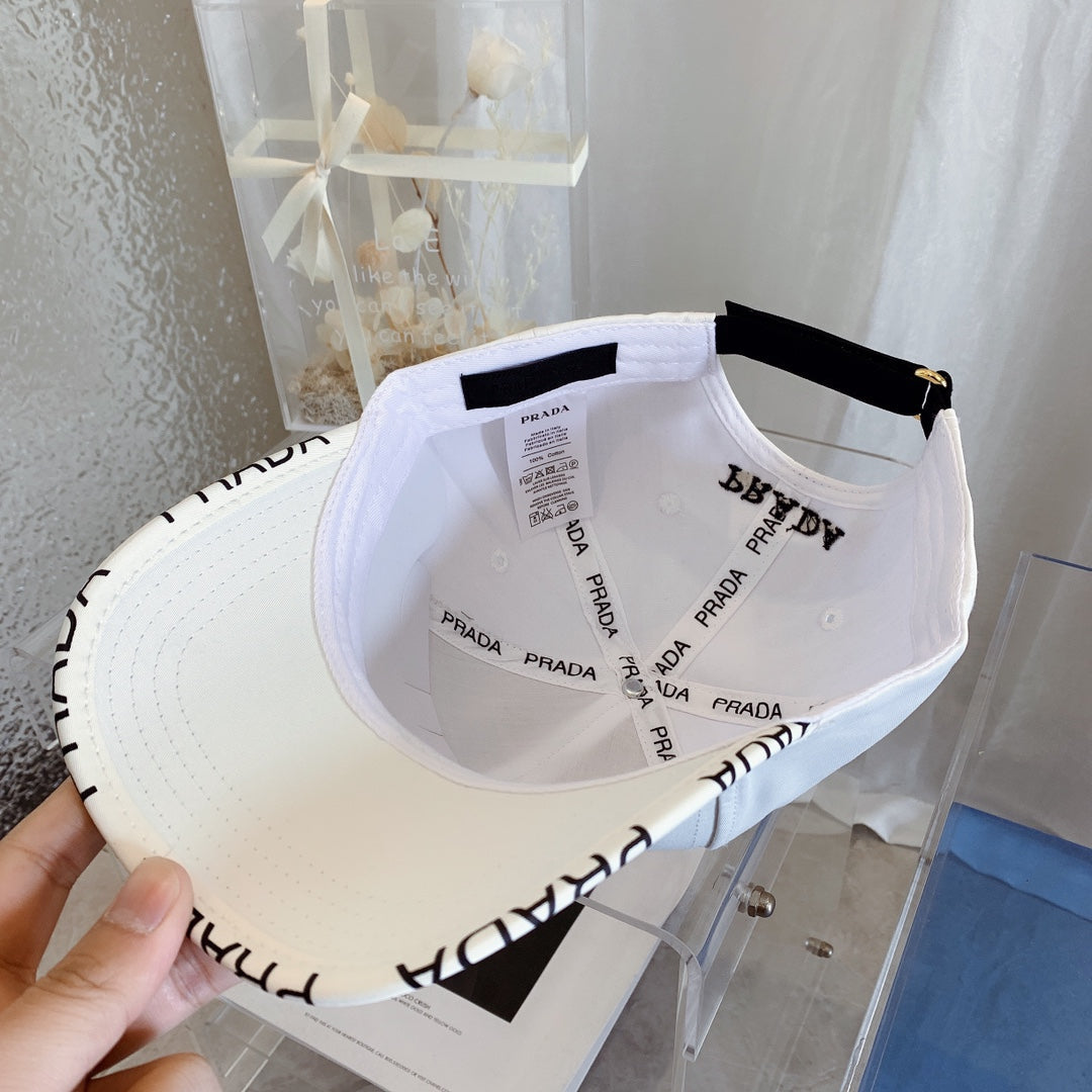 Premium Prada baseball cap rear view