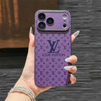 Purple LV iPhone case with premium finish